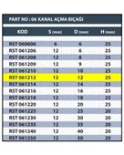 12MM TARAMA / KANAL AÇMA BIÇAĞI - 3