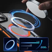 Apple iPhone 14 Pro Kılıf Magsafe Şarj Özellikli Military Airbag Şeritli Redclick Lamer Kapak thumbnail 4