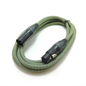 Estello E2002C XLR Erkek+XLR Dişi PVC örgü Mikrofon Ara kablo 6m - 1