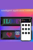 Led Matrix Panel RG-B Ekran Kumandalı App Kontrollü İş Yeri Otomobil Tır Kamyon Cam veya Duvar Uyumlu Kendiliğinden Yapışabilir - 4