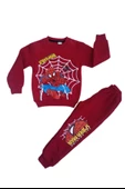 Erkek Çocuk Spiderman Baskılı 5/8 Yaş Eşofman Takımı - 1
