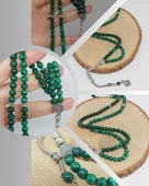 Malakit Taşı 99luk Tesbih 6mm (4965) thumbnail 1