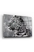 Leopar Dekoratif ve Modern Cam Tablo - 1