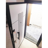 TEZ-1593B Siyah Renk Statik Kasalı Rustik Çizgili Model Çelik Kapı, Daire Kapısı, Villa Kapısı - 5