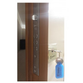 TEZ-3451 Ahşap Kaplama Kabartma Model Çelik Kapı, Daire Kapısı , Villa Kapısı - 5