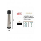 Cooker CKR2001 0.5 Litre Çelik Termos Siyah thumbnail 3