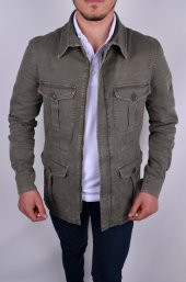 SAFARİ MODEL ASTARSIZ GABARDİN KUMAŞ BAHARLIK CEKET - 4