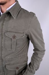 SAFARİ MODEL ASTARSIZ GABARDİN KUMAŞ BAHARLIK CEKET - 7