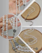 Kristal Kuvars Taşı 99luk Tesbih 6mm (4734) thumbnail 1