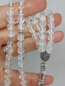 Kristal Kuvars Taşı 99luk Tesbih 6mm (4734) thumbnail 2