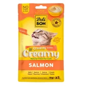 Kedi Ödül Maması - Creamy - Somonlu - 15 gr 5'li - Delibon - 1