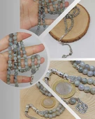 Labradorit Taşı Açık Renk 99luk Tesbih 6mm (17095) thumbnail 1