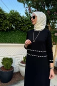 Samanyolu Siyah Triko Elbise thumbnail 6