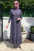 Rüya Antrasit Triko Elbise thumbnail 3