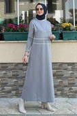 Samanyolu Gri Triko Elbise thumbnail 1