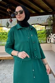 Hazal Triko Elbise Zümrüt - 8