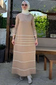 Hayal Triko Elbise Bej - 2