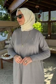 Melda Triko Tunik Gri - 2