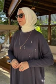Melda Triko Tunik Antrasit - 4