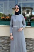 Samanyolu Gri Triko Elbise thumbnail 5
