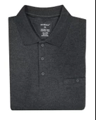 Erkek Büyük Beden Uzun Kol Polo Yaka Sweatshırt-7090 - 1