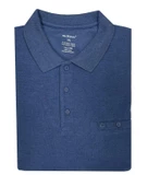 Erkek Büyük Beden Uzun Kol Polo Yaka Sweatshırt 7088 - 1