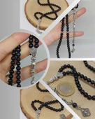 Shungite (Şungit) Taşı 99luk Tesbih 6mm (23175) thumbnail 1