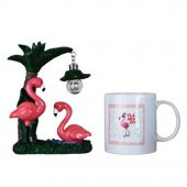 Flamingo 2 Li Set Flamingo Masa Lambası Flamingo Kupa - 1