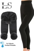 Looksense Kadın İçi Yüksek Termal Polarlı Peluş Kürklü Tayt 1002 - 1