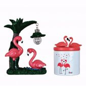 Flamingo 2 Li Set Flamingo Masa Lambası Flamingo Kalemlik - 1
