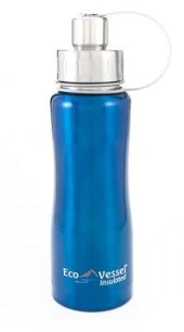 Eco Vessel Üçlü Yalıtımlı Vidalı Başlık Termos 0.75 Litre-TURKUAZ - 1