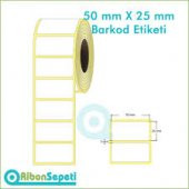 BARKOD ETİKETİ EKO TERMAL  1 ADET FİYATI 1000 SARIM 25X50 - 3