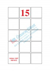 45MM*45MM A4 LAZER ETİKET 1 PAKET 100 SAYFA - 1