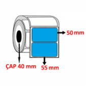 50X55 BARKOD ETİKETİ 500 SARIM YAN YANA 2 Lİ - 2