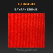 Beylini Halıfleks Zemin Yer Kaplama 3 mm Kalınlığında Rip Halı Duvardan Duvara Halıflex Organizasyon Davet Kırmızı - 2