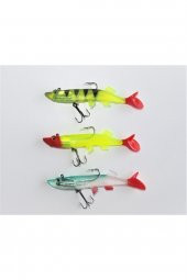 3LÜ TURNA SİLİKON SET 12 CM 22 GR RENK: 058, 136, 030 - 1