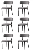 Gözde Sandalye Metal 6 Li Set Cafe,Restaurant,Mutfak,Salon,Yemek Odası Sandalyesi - 1