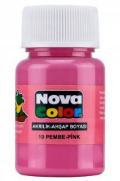 NOVA COLOR AKRİLİK BOYA PEMBE 30 CC - 1