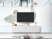 Kar ve Kaz Manzaralı Duvar Kağıdı thumbnail 4