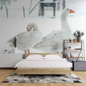 Kar ve Kaz Manzaralı Duvar Kağıdı thumbnail 9