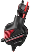 Borofone B0101 Kırmızı/siyah Kablolu Gaming Oyuncu Kulaklığı - 1