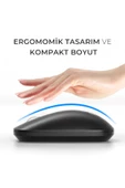 Lecoo Ws214 Kablosuz 1200dpı 3 Tuşlu Optik Mouse Gri - 6