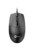 Lecoo MS101 USB Kablolu 1200DPI 3 Tuşlu Optik Mouse Siyah - 1