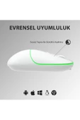 Lecoo Ws210 Dual Mod Rgb 2.4ghz Bluetooth 1600dpı 6 Tuşlu Şarjlı Sessiz Kompakt Kablosuz Optik Mouse Beyaz - 2