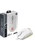 MSI Gg Clutch GM11 White Gaming Mouse 5.000 Dpi Optik Rgb LED Oyuncu Faresi Beyaz - 1