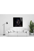 Siyah Kadın Silüeti Dekoratif ve Modern Cam Tablo thumbnail 1