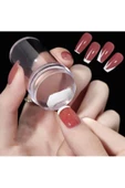 Yenigeldi Silikon Oje Şekillendiricisi, Tırnak Süs Damgalama Aleti, French Nail Stamper - 2