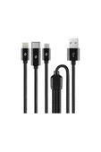 Ttec Alumicable Trio Şafrj Kablosu 1m Usb-c Lightning Micro Us - 1