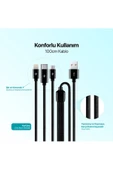 Ttec Alumicable Trio Şafrj Kablosu 1m Usb-c Lightning Micro Us - 2