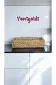 Yenigeldi (Y:9-G:16-U:38 CM) 1 Adet Hasır Sepet Banyo Dekor Ofis Çekmece Düzenleyici Yen2400331 - 1